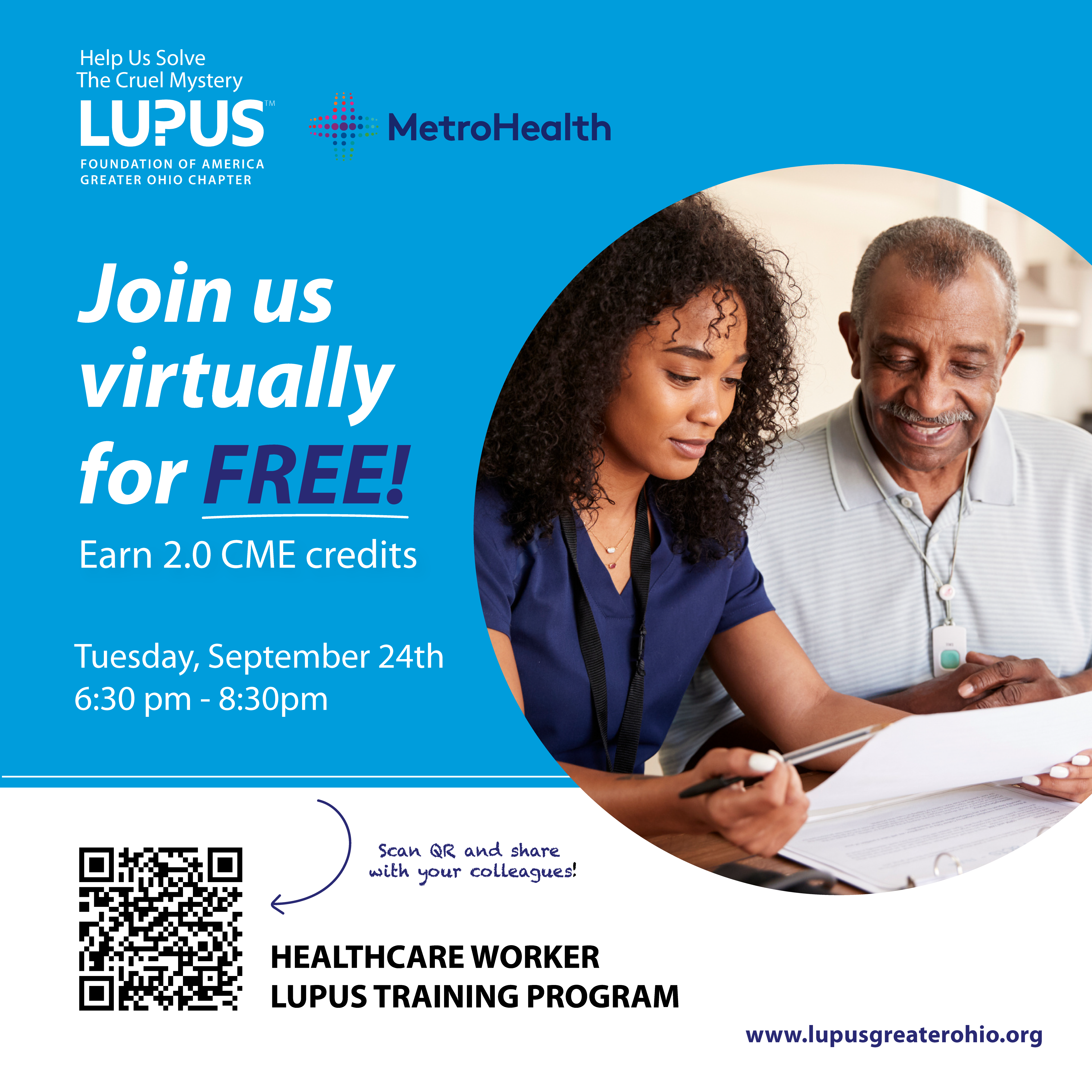 Healthcare Worker Lupus Training Program Online Banner